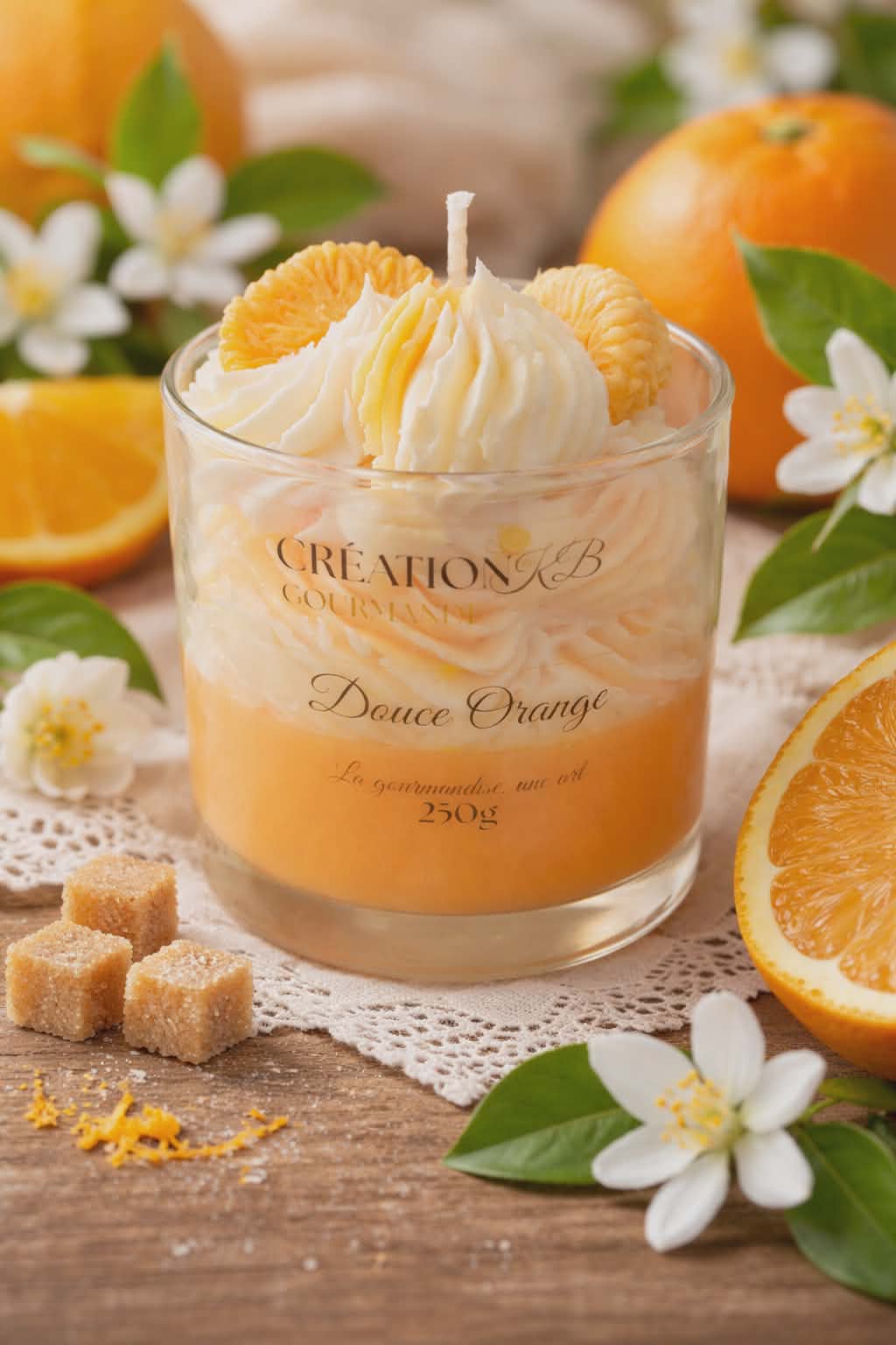 Bougie douce orange