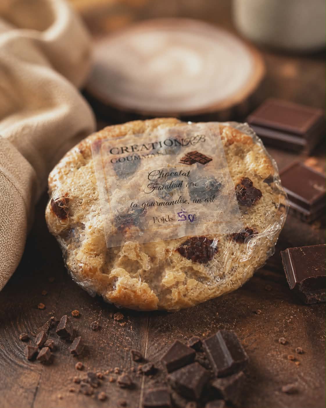 Fondant biscuit chocolat 50g
