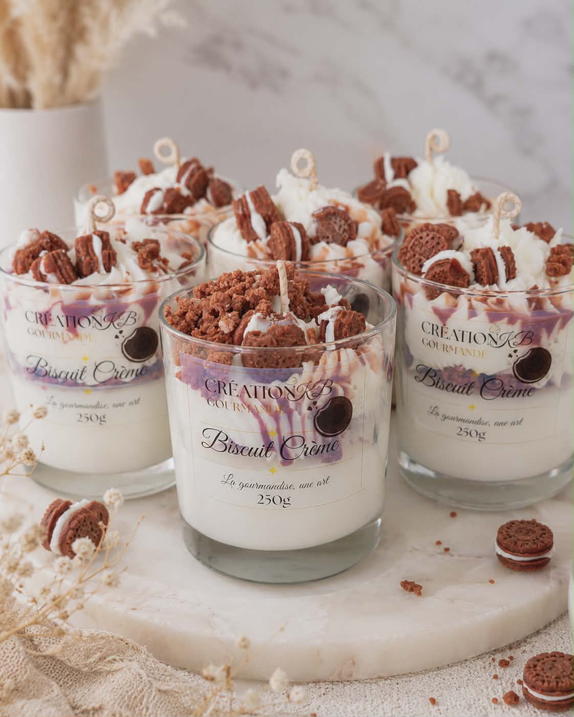 Bougie gourmande Biscuit crème