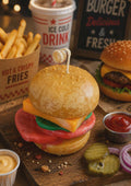 Bougie hamburger végé