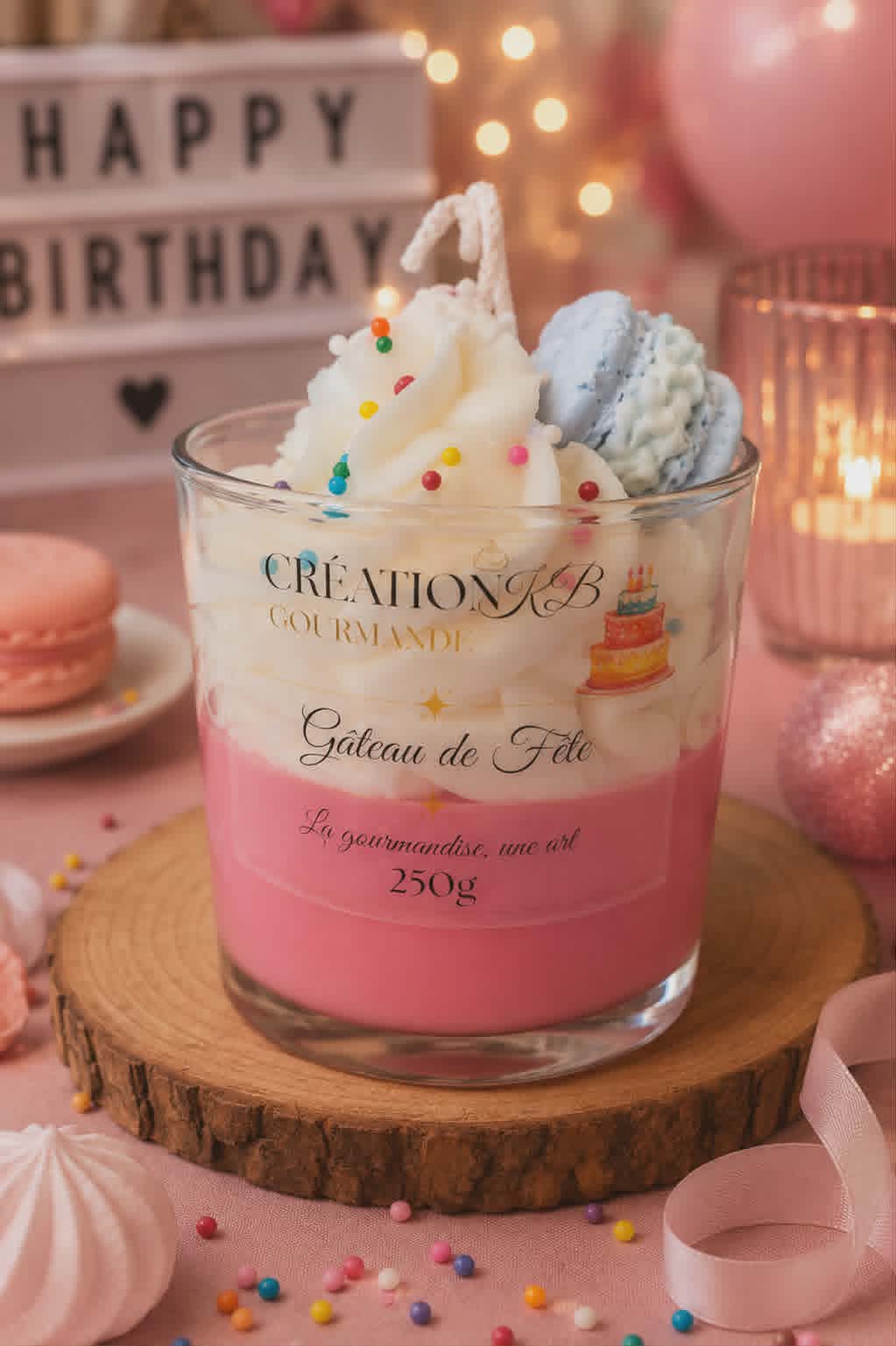 Bougie Gâteau de fête