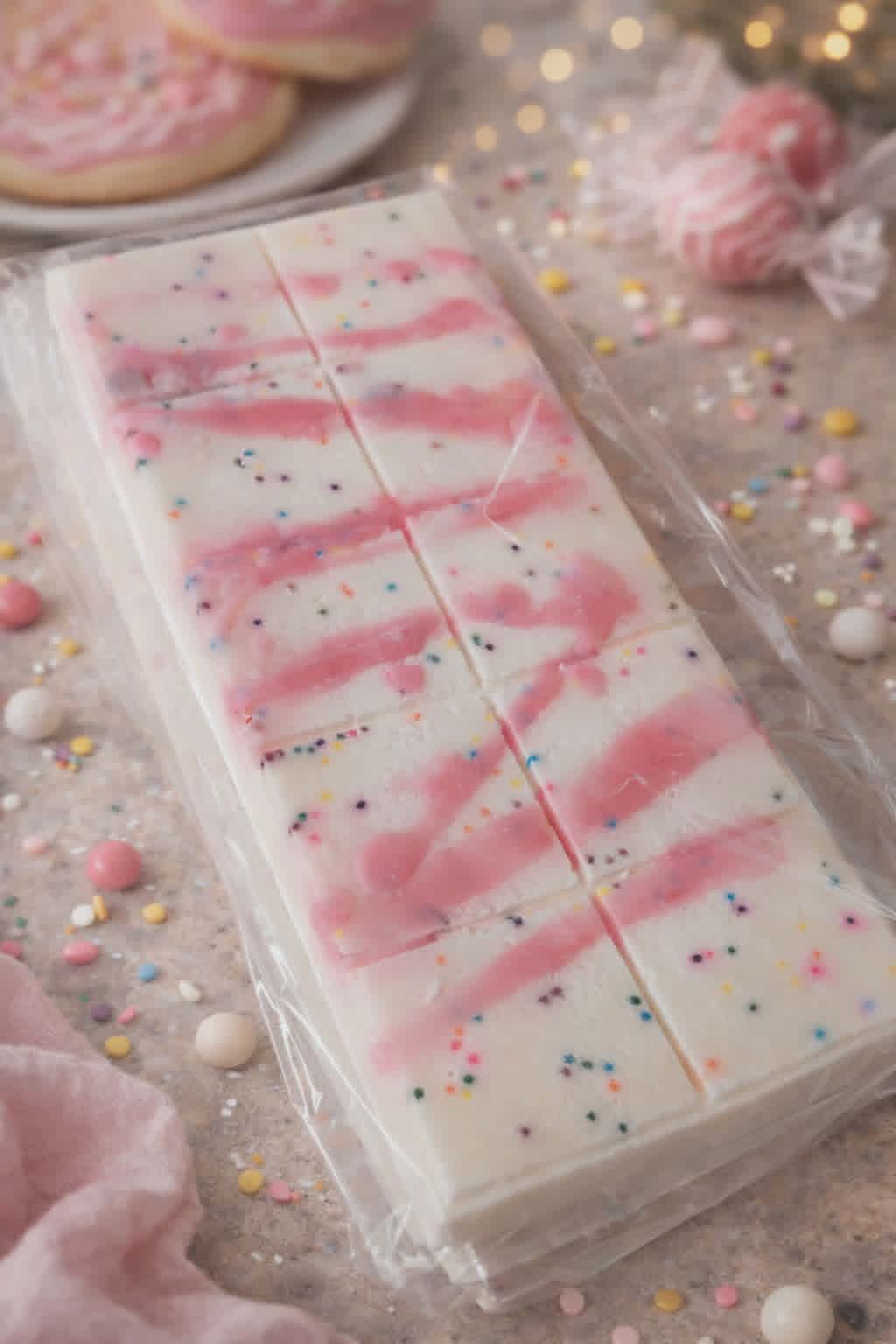 Fondant barre gâteau de fête