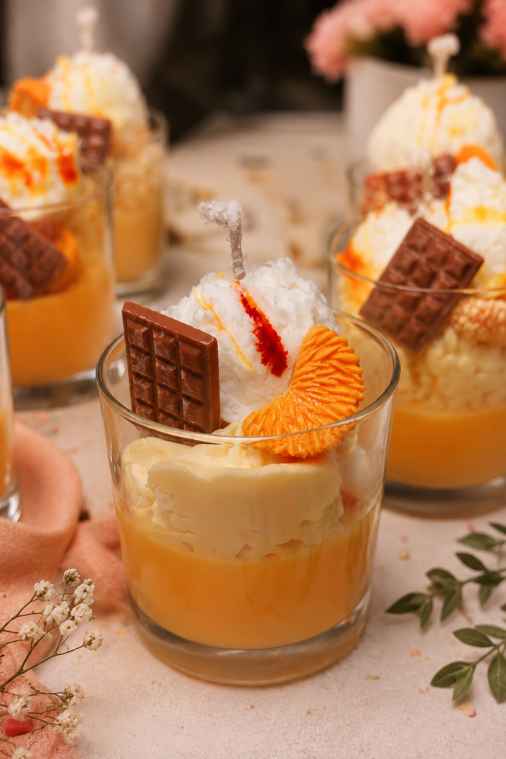 Bougie gourmande orange Creamsicle ( peu ou pas odeur)