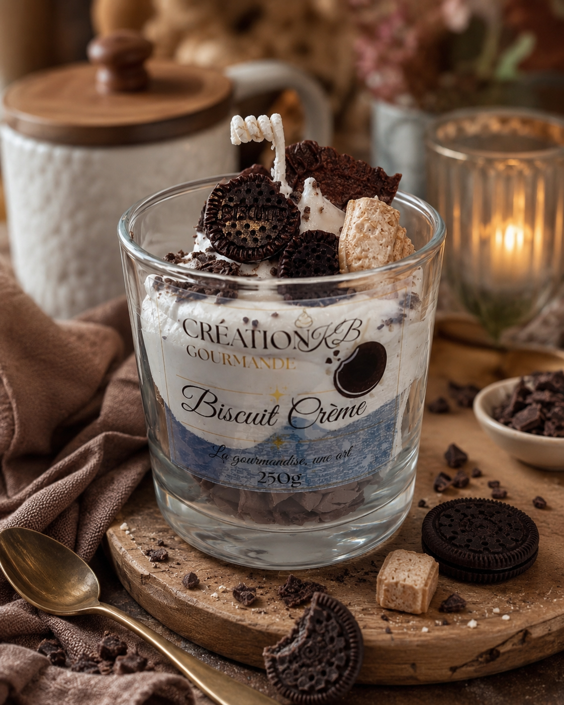 Bougie gourmande Biscuit crème